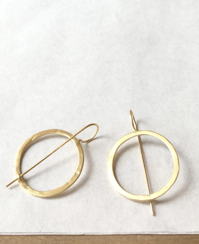 SusiCala, earrings aretes big - goldplated