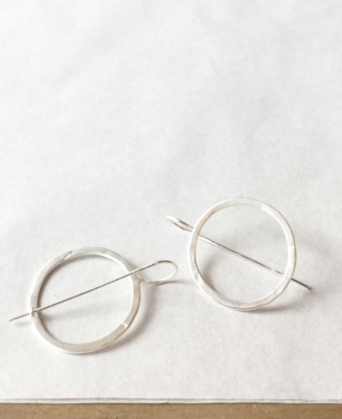 SusiCala, earrings aretes big - silver