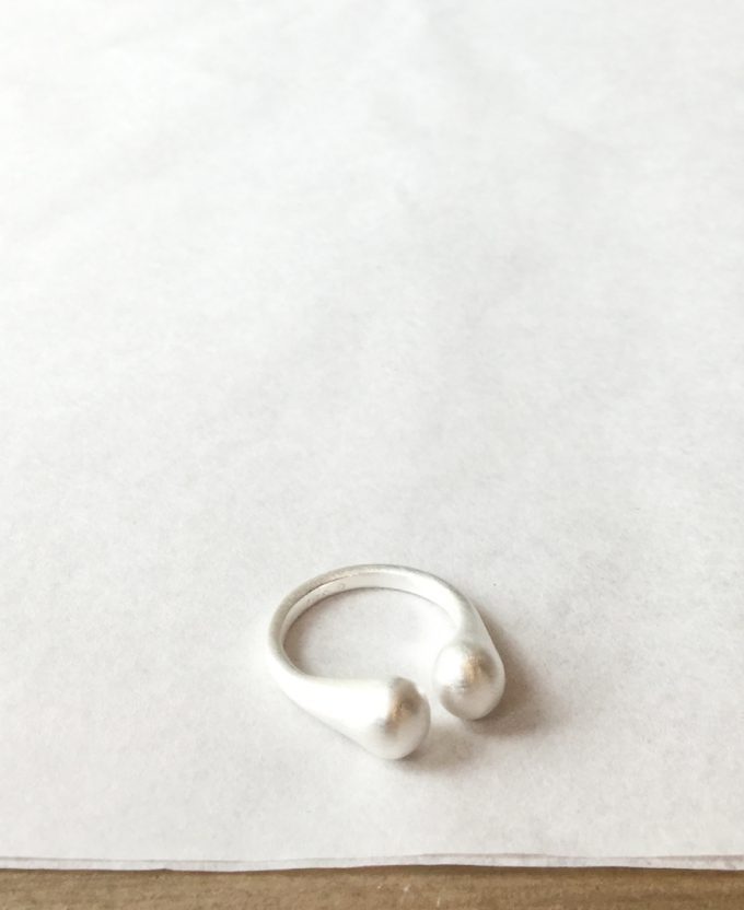 SusiCala, ring teardrop - silver