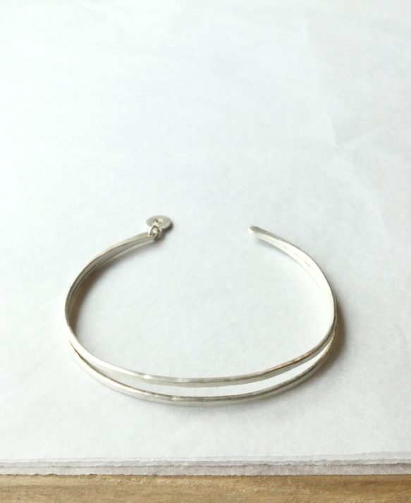 SusiCala,  kam double bracelet - silver