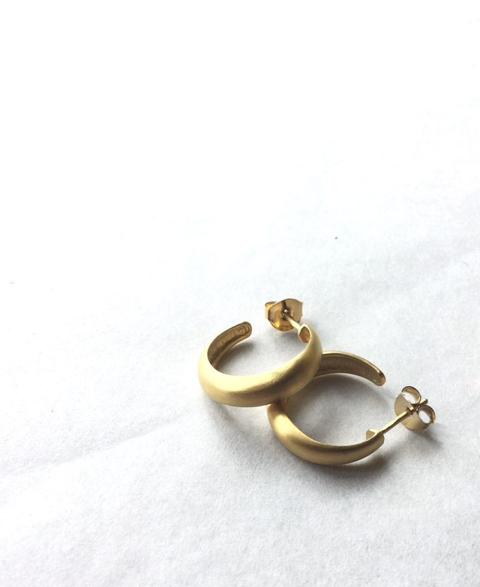 SusiCala, earrings bea hoop - goldplated