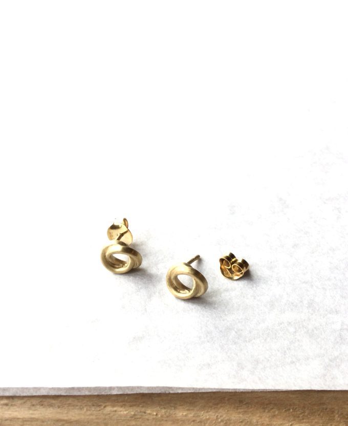 SusiCala, twins earrings - goldplated