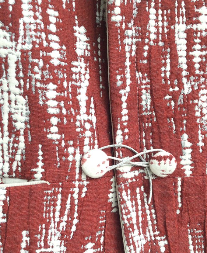O*, gilet #001 - jaquard red - Image 2