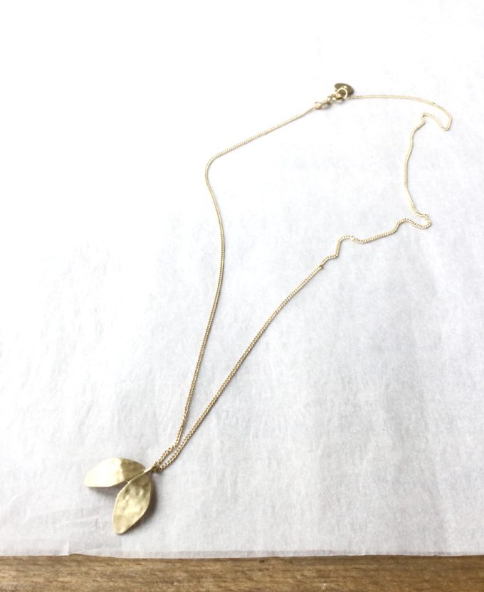 SusiCala, necklace petals, goldplated