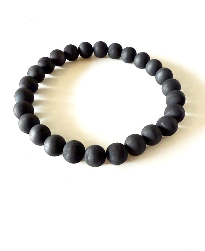 O*, necklace wooden beads - black - Image 2