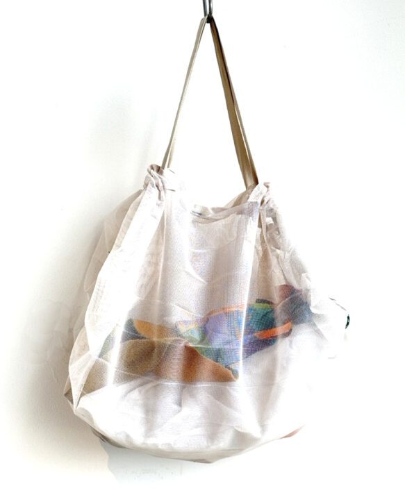 Shupâtto, Mesh bag M / sand beige
