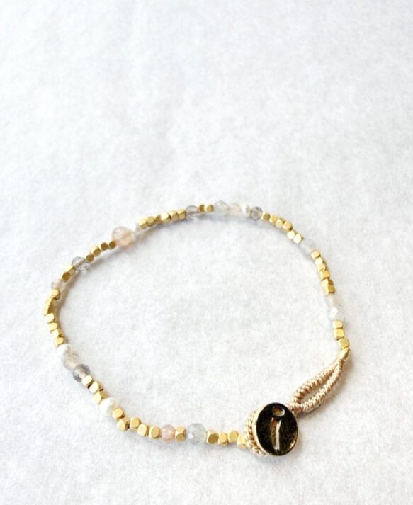 Ibu, bracelet soft gold - goldplated