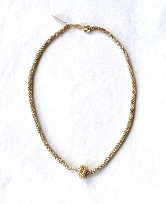 Ibu, necklace gold knot - goldplated