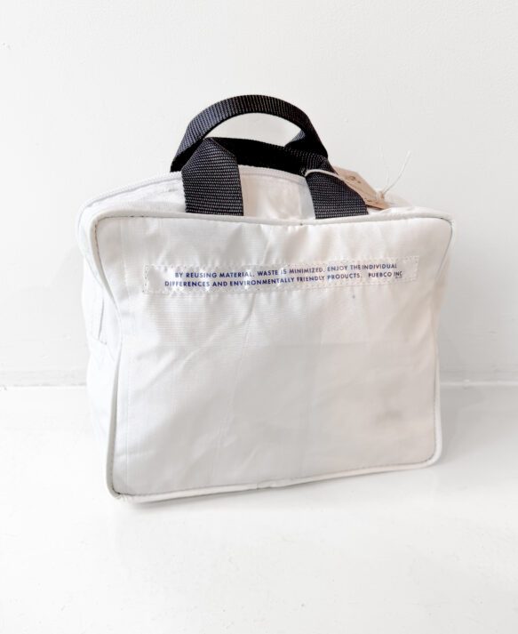 puebco, snow jacket handbag