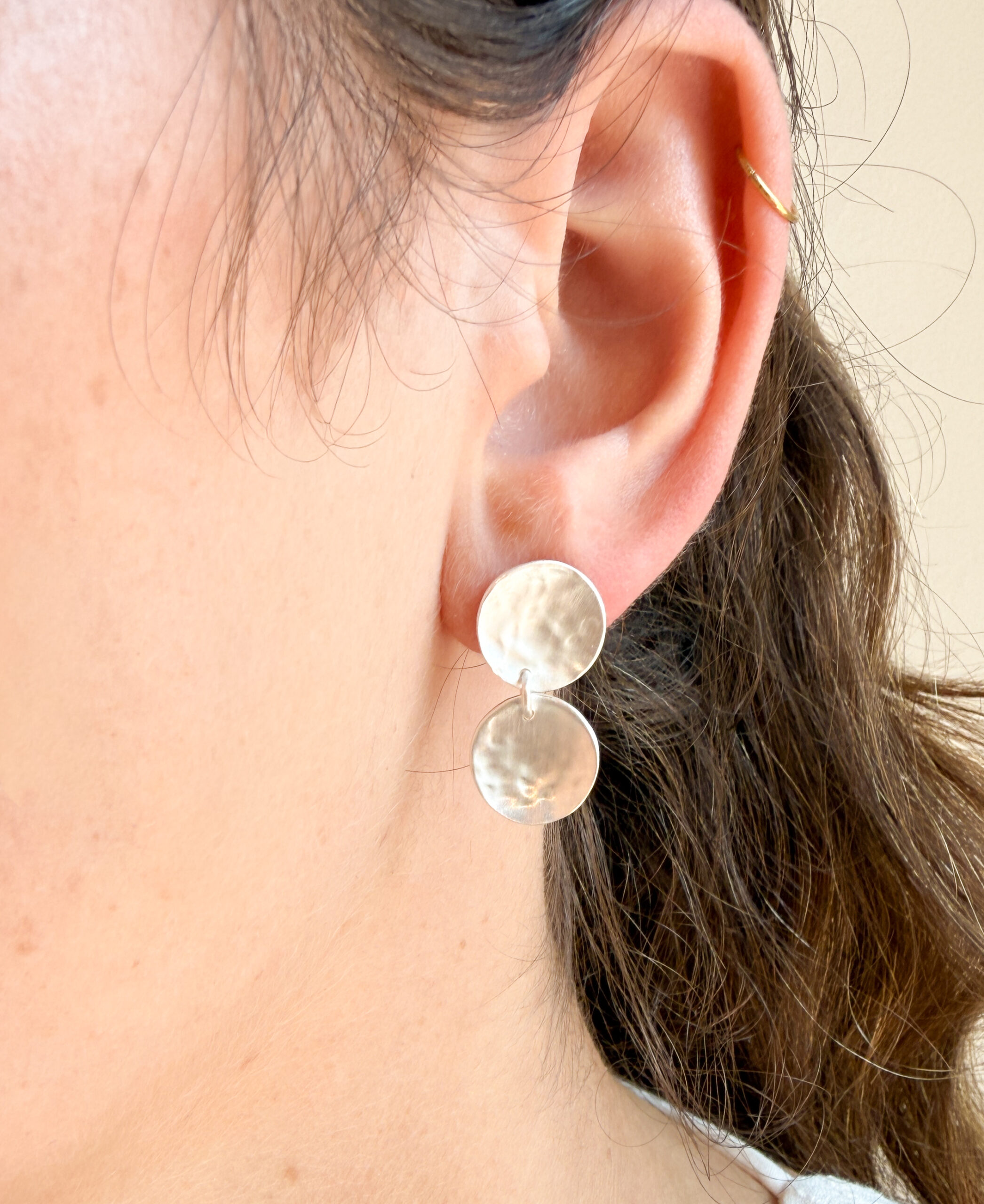 susicala, double moon earrings / + colors - Image 3