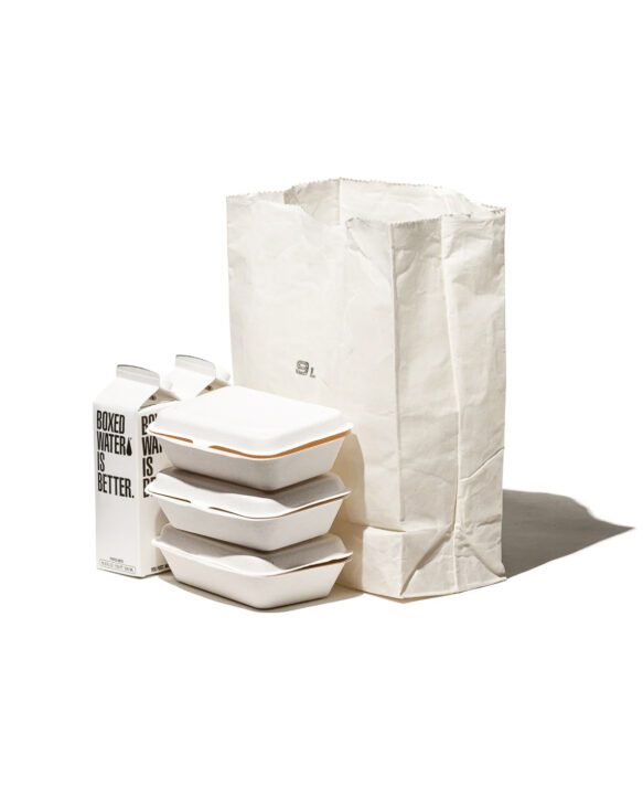puebco, grocery bag 9L white