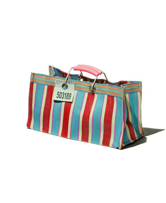 puebco, recycled plastic stripe bag wide / + colors